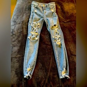 American Eagle NE(X)T Level Stretch Distressed Jeans Size 0 Short